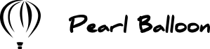 logo pearl balloon noir
